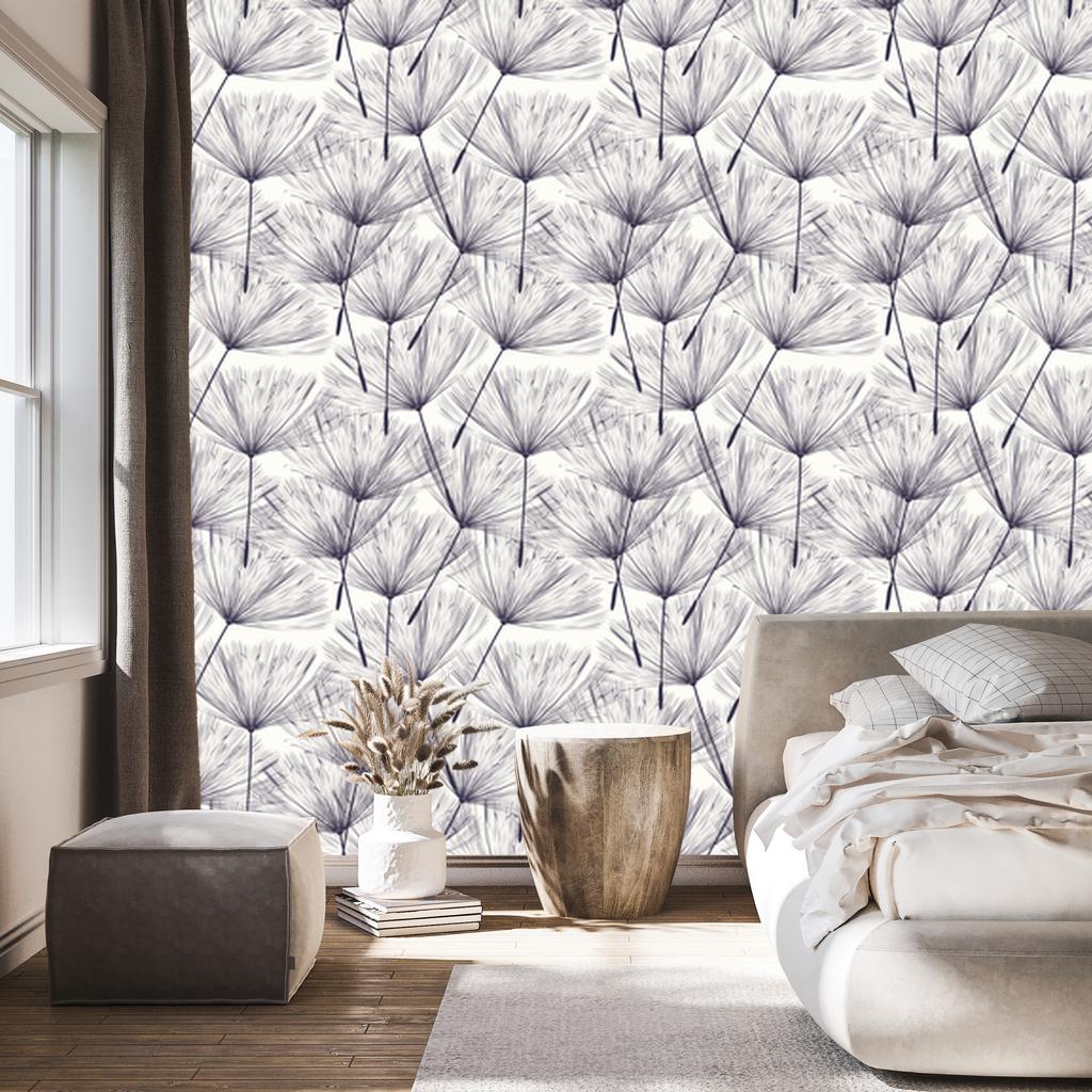 Modern dandelion seeds wallpaper for living room and bedroom 50x1000