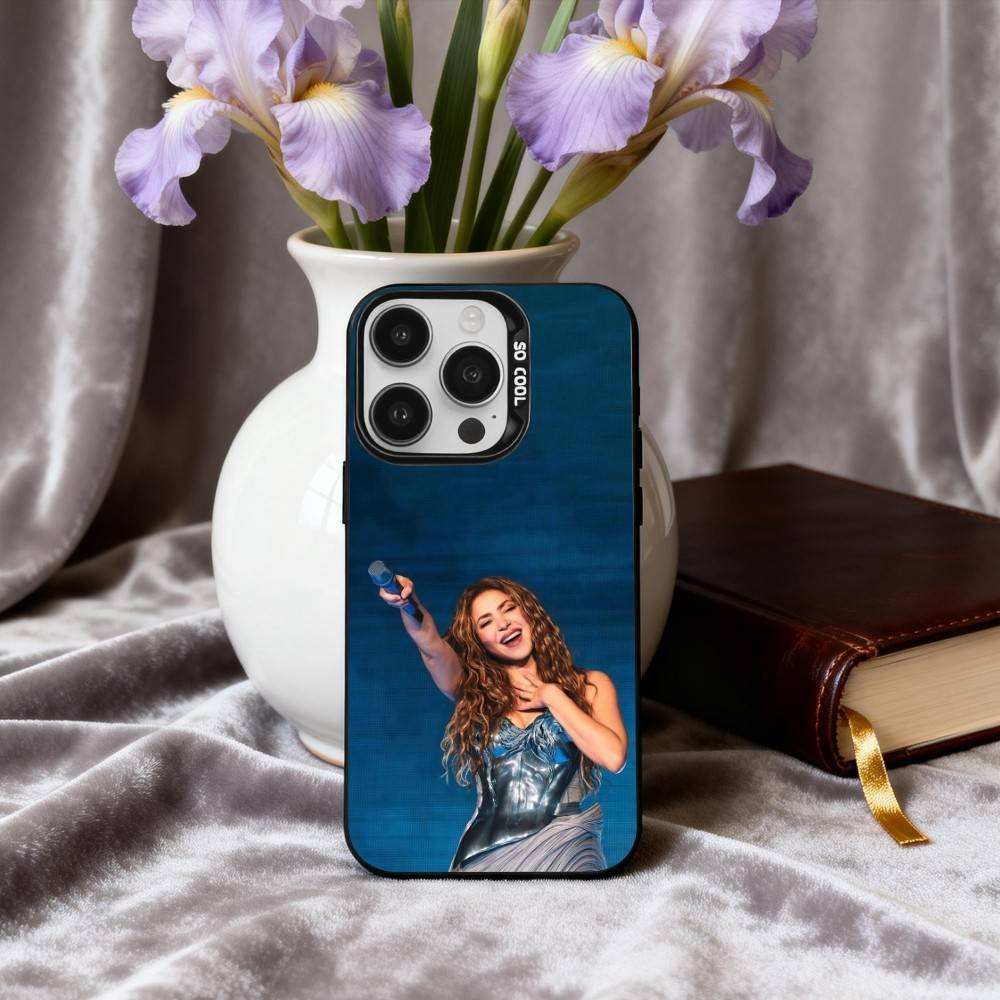 

Popular S-Shakira-A Phone Case For iPhone17,16,15,14,13,12,11 Plus,Pro Max Black Candy silver phone case iPhone13
