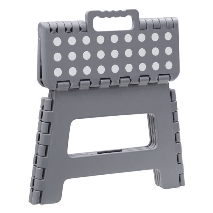 Arregui TB-022-G Tabouret Pliant Multiusage, Marchepied, 22 cm de hauteur, gris