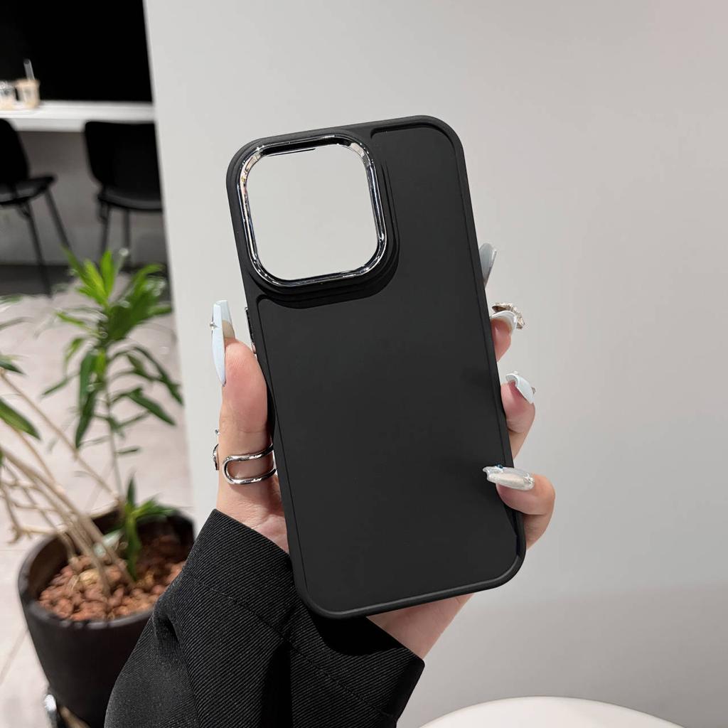 Solid color metal photo frame suitable for iPhone 15 Pro Max cases and iPhone 11/14 Pro protective cases