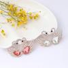 Elegant Small Swan Brooches with Rhinestones Unique Swan Pin Unisex Pins Alloy Texture Suitable for Fashionable Outfits