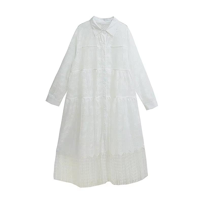 Xitao Loose Hollow Out Tassel Dress GYX1014