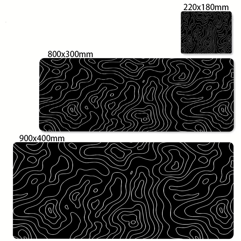 Large Black and White Art Mouse Pad Pc Gamer Mousepad Mat White Desk Mat Strata Liquid Mausepad Computer Keyboard Big Table Mat