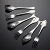 304 Stainless Steel Ocean Fish Fork Spoon Coffee Stirring Stick Dolphin Whale Series Creative Children's Western Tableware