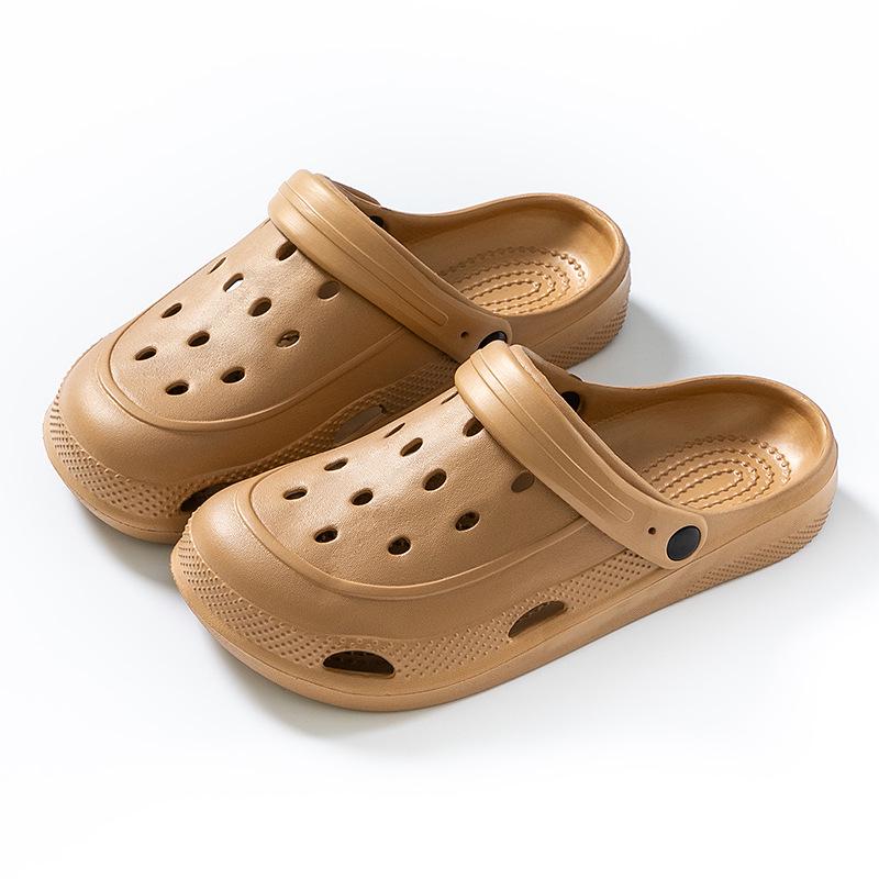 

Летняя садовая обувь унисекс : Нескользящие пляжные сандалии с коротким носком на толстой подошве. 38-39 [1 size smaller]