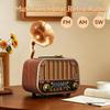 Retro Multi-Band Gramophone-Style Bluetooth Speaker with FM/AM/SW Radio.