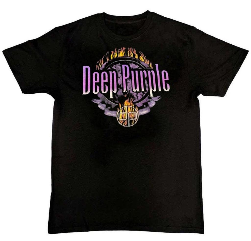Tour Deep Purple Band Graphic Print Mens T-Shirt S-4XL