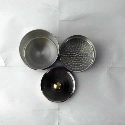 Nagao Pure Copper Tea Caddy Canister, Small, Diameter 6.5cm x Height 11cm, Boxed, SECCHU, Made in Japan