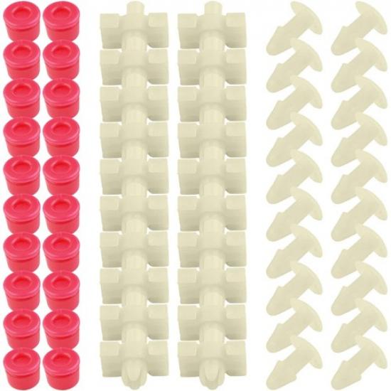 

Clamp Plugs Grommets Door Gasket Strip Trim Clip For Mercedes-Benz W123 Exterior