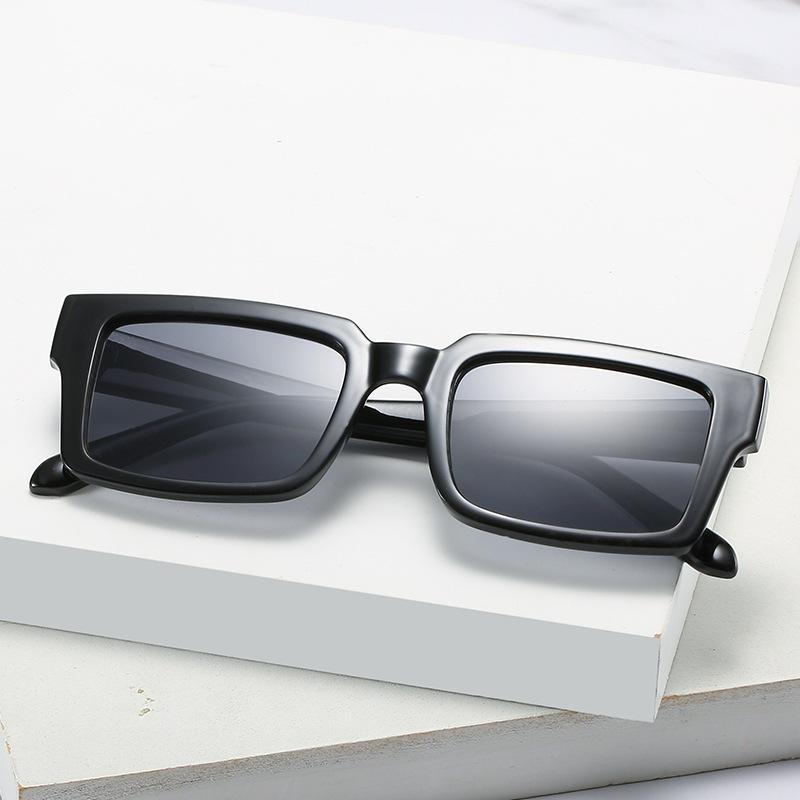 2020 Square Sunglasses, Versatile Black Square Glasses, Simple Small Clear Sunglasses For Women
