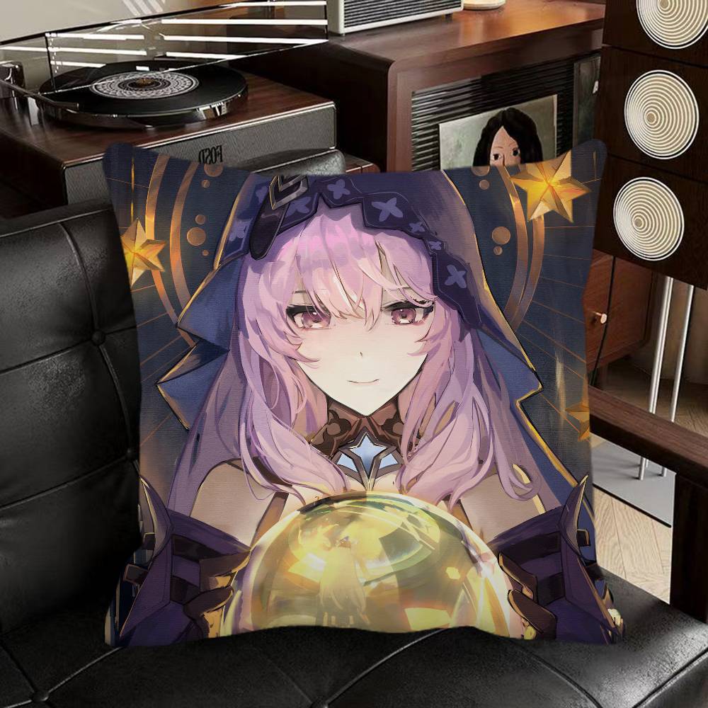 Game Honkai Star Rail Black Swan Pillow Case Square Pillow Bedroom Sofa Leisure Comfort Cushion Car Home Decoration