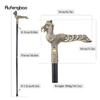 Copper Phoenix Long Tail Walking Cane Fashion Walking Stick Gentleman Luxury Crosier Knob Walking Stick 93cm