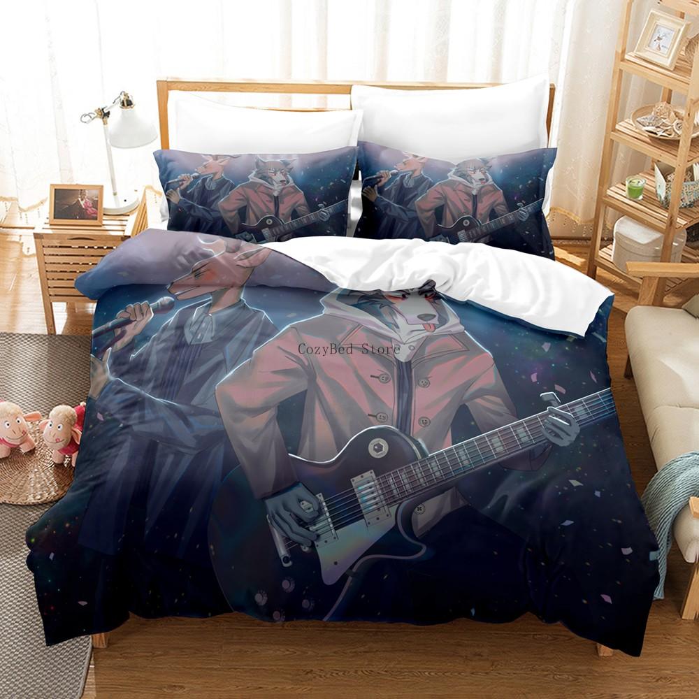 Beastars Bedding Collections Kids Anime Duvet Cover Collection Comforter With Bed Linen Twin Queen King Single Size Dropshipping Gift Boys