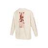 Jordan Camiseta de Manga Larga con Cuello Redondo y Estampado de Logotipo SS22 para Hombre Tops Blanco Roto DM0847-104