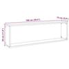 VidaXL Wall Cube Shelves 2 Pcs Old Wood 100x15x30 Cm, Cube-shaped Storage, Cube-shaped Organizer, 856582