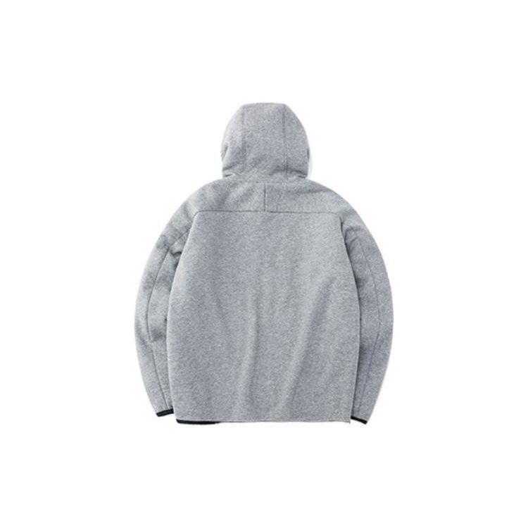 ANTA Jackets Men's Gray Hooded Moderate Other 952247708-1