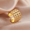 Cazador Trendy Geometric Rings for Women Stainless Steel Gold Color Ring Jewelry Mother‘s Day Gift Wholesale 2026
