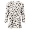 3/4 Sleeve Shirts For Women Cute Print Graphic Tees Blouses Casual Plus Size Basic Tops Pullover