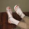 Shoes Summer Woman Female Slippers Low Lady Peep Toe Luxury Slides Beach Girl Flat Designer Rome Rubber Hoof Heels PU