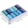 10Pcs Assorted Colors Sewing Thread Set 1000 Yards All Purpose Threads  For Quilting
