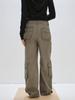 Peullijeupeulojegteu Carpenter Parachute Pants, Khaki Gray