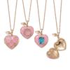 Trendy Pink Peach Necklace: European & American Style, Copper, Fresh & Sweet Design