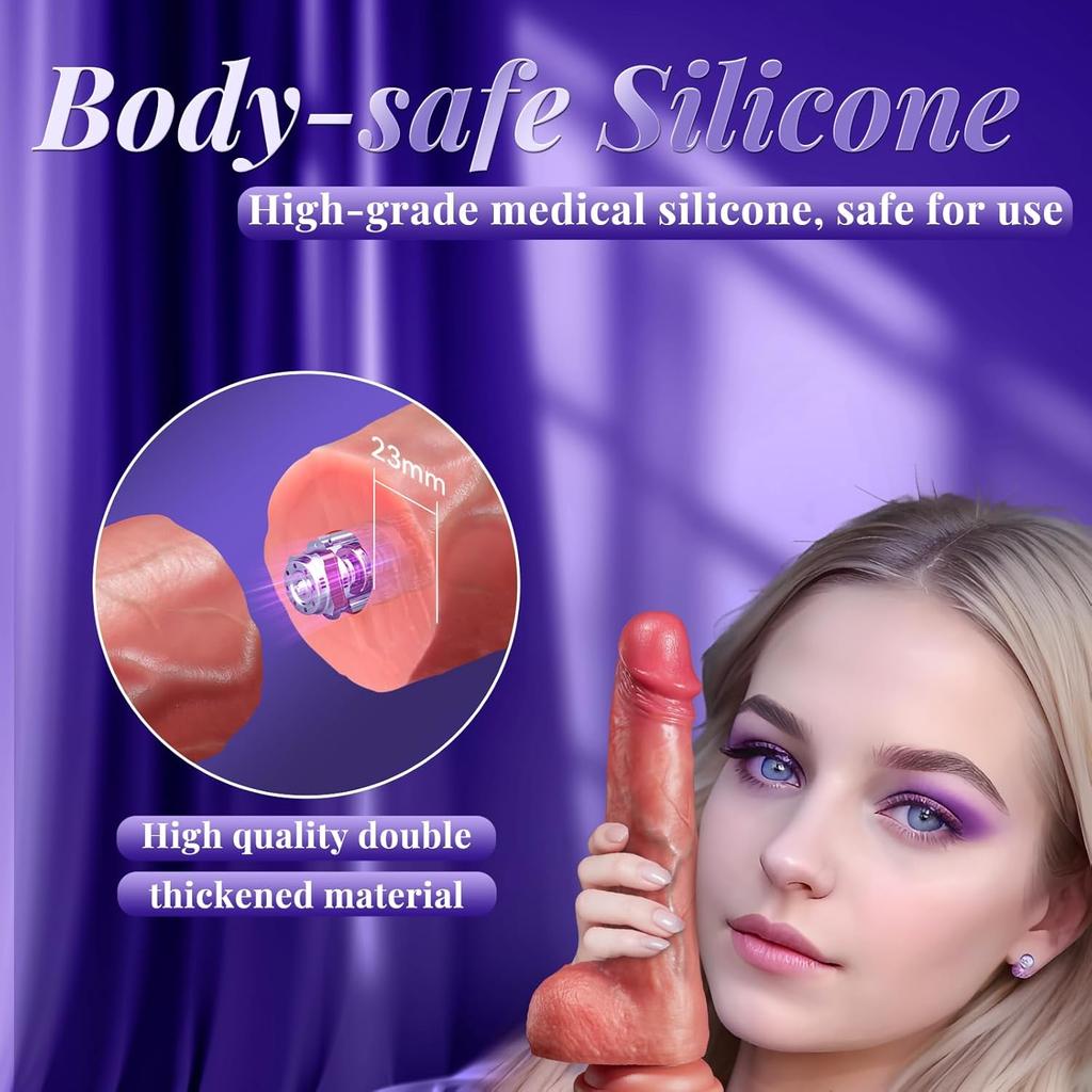 Sexuální hračka Vystřelovací vibrátor Přísavka Dildo Penis s 10 Vystřelovacími 3 Vibračními Režimy pro Bod G Vagina Dilda Dospělé Sexuální Hračky pro Ženy a Pár