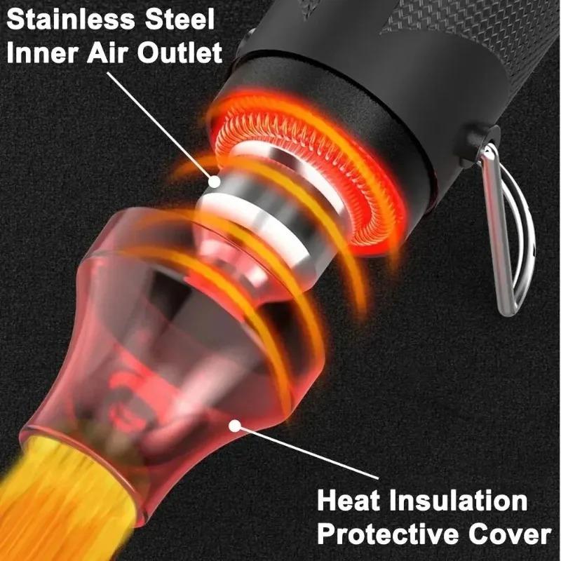 New Manual Hot Air Gun DIY Tool Electric Hot Air Gun Welding Temperature Process Hair Dryer Heating Tool