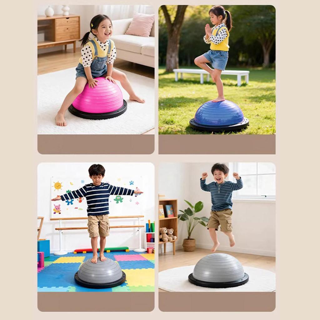 Balance Ball Exercise Half Dome Pilates Stepping Pad Core Body Stability Training Nonslip