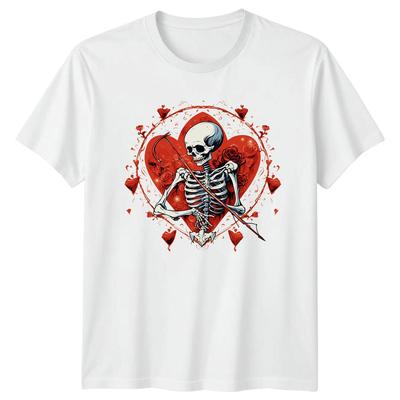 Love Is Dead Forever Skeleton TShirt Valentines Day Gift For Him And Her