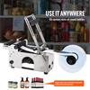 MT-50 Semi-automatic Round Bottle Labeling Machine, Adjustable Bottle Labeler 50pcs/min Label Applicator for Bottles 12-90mm
