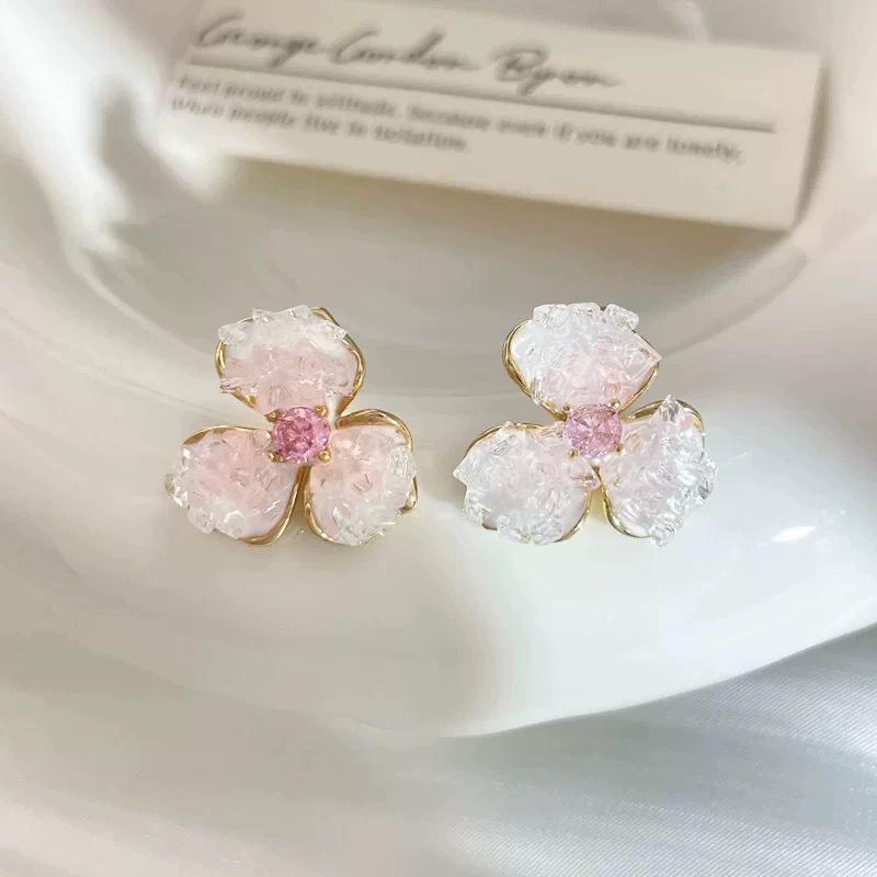 925 Silver Floral Earrings for Women - Elegant Spring/Summer Design, Trendy and Cute Studs for 2026
