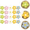 20Pcs Assorted Color Embroidered Flower Patches, 1.97" Polyester Appliques for Clothes, Hats, Bags, DIY Crafts, Sewing Decorations