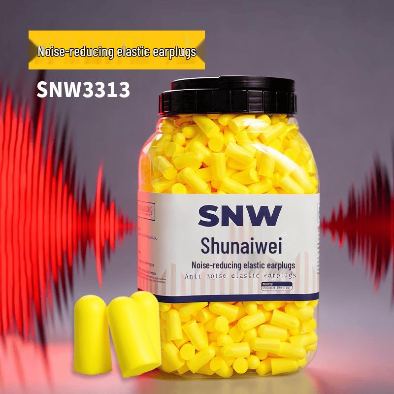 SNWFH SNW3313 Disposable Foam Earplugs, SNR 38dB