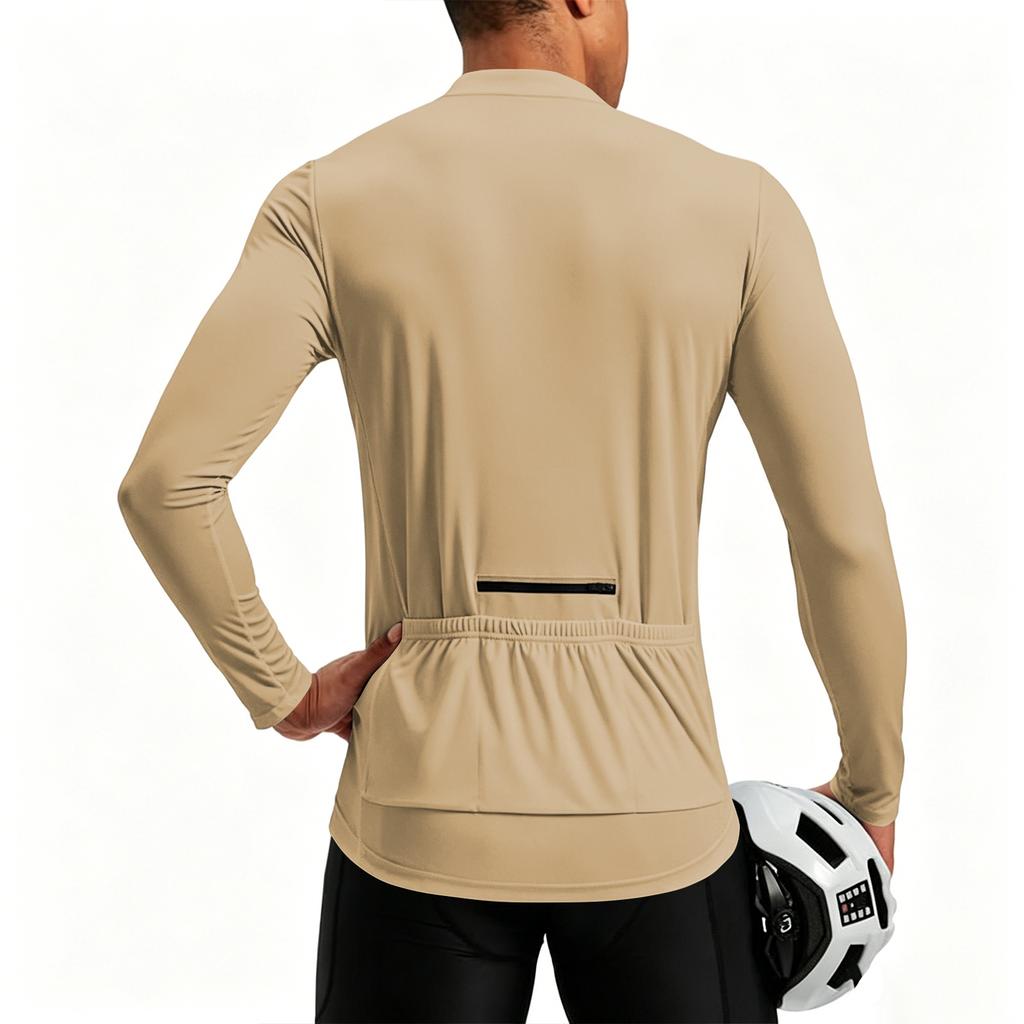 Men's Long Sleeve Quarter Zip Pullover Breathable Quick Dry Moisture Wicking Athletic Shirt Lightweight Stretch Fit