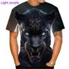 New Hot Sale Panther 3D Print T-Shirts Men Women Fashion Casual Short Sleeve T Shirt Oversized Harajuku Tees Tops Kids Clothing