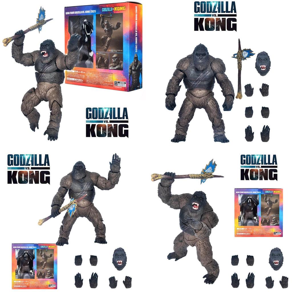 Godzilla Vs Kong King Kong Toy Model Figure Highly Posable Pvc Material 14cm Height