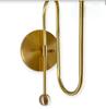 Modern Brass Wall Sconce Mid Century Globe Wall Light Fixture Home Decor Bedside Sconce Lamp Handmade Frosted Glass Shade Vanity Lamp