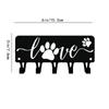 1pc Puppy Dog Love Key Rack Hanger & Organizer - 6 inch/9 inch Wide Metal Wall Art for Wall Hanging and Hooks