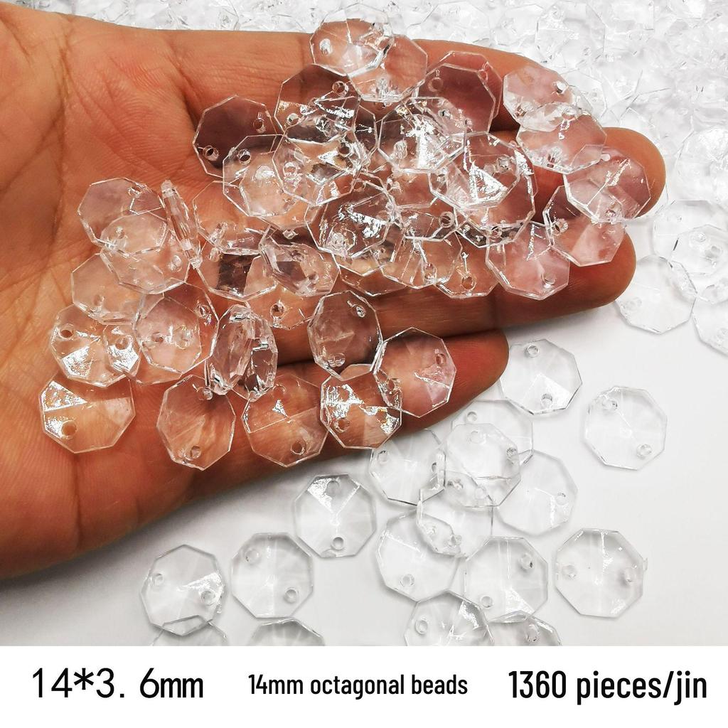 DIY Acrylic Beaded Jewelry Accessories: Transparent Cone Pendant for Door, Window, or Bead Curtains
