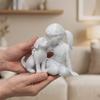 3D Printed Girl And Dog Statues Cute Canine Statues Crafts Nordic-Style Ornaments  Home Decoration