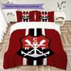 CR Flamengo Pattern Bedding Uilt Set Uilt Cover Pillowcase Home Decoration Birthday Gift (1 * Duvet Cover + 2 * Pillowcase Without Core)