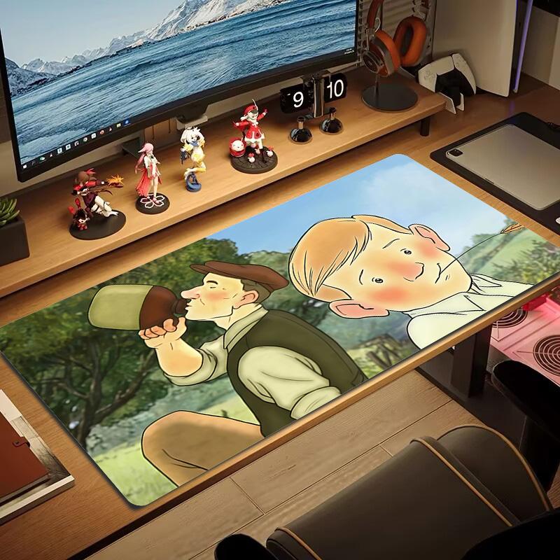 Ethel & Ernest Print Cushion Non-slip Laptop Tablet Big Mousepad XXL Mat Mini PC Playmat With Lock edge