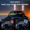 2PCS 1FT LED Whip Lights APP Remote Control Flagpole Antenna Whips LED Flagpole Lamp for UTV ATV Off-Road Truck RZR Car