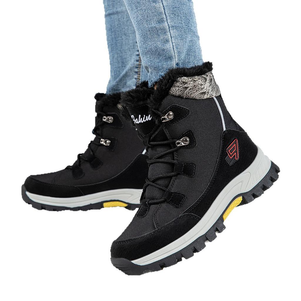 Thickened Winter Travel Snow Boots Men Women Outdoor Warm Short Boots Thick Bottom Fashion Cotton Shoes Zapatillas Para Hombre