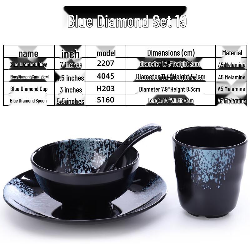 Chinese Style Melamine Dinnerware Set