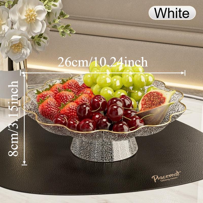 Modern Decorative Pedestal Fruit Bowl Drainable Storage Stand for Wedding Parties Anniversary Nut Cupcake Tableware Organizer