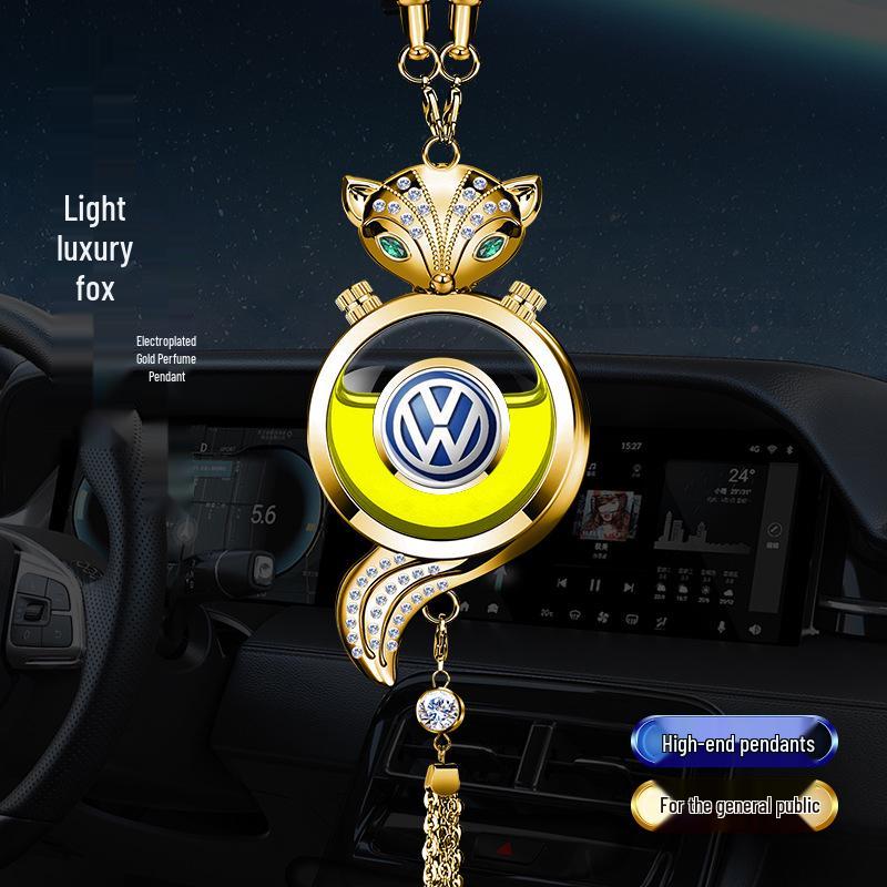Crystal Rearview Mirror Air Freshener: Long-lasting Fragrance Pendant for Car Interior Decoration