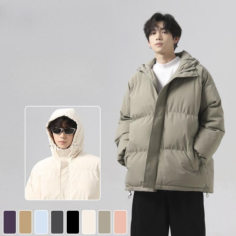 Cotton Clothing Men and Women with The Same Paragraph Winter Loose Hooded Waterproof Cotton Jacket Cotton Jacket Couples Coat Warm Winter Thickening