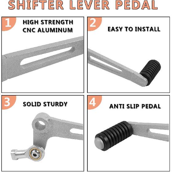 Motorcycle Gear Shifter Shift Lever Pedal Replacement for Kawasaki Z900 2017-2019 Z900 ABS 2017-2024 Z900 SE 2022 2024 CNC Aluminum Gear Shift Lever